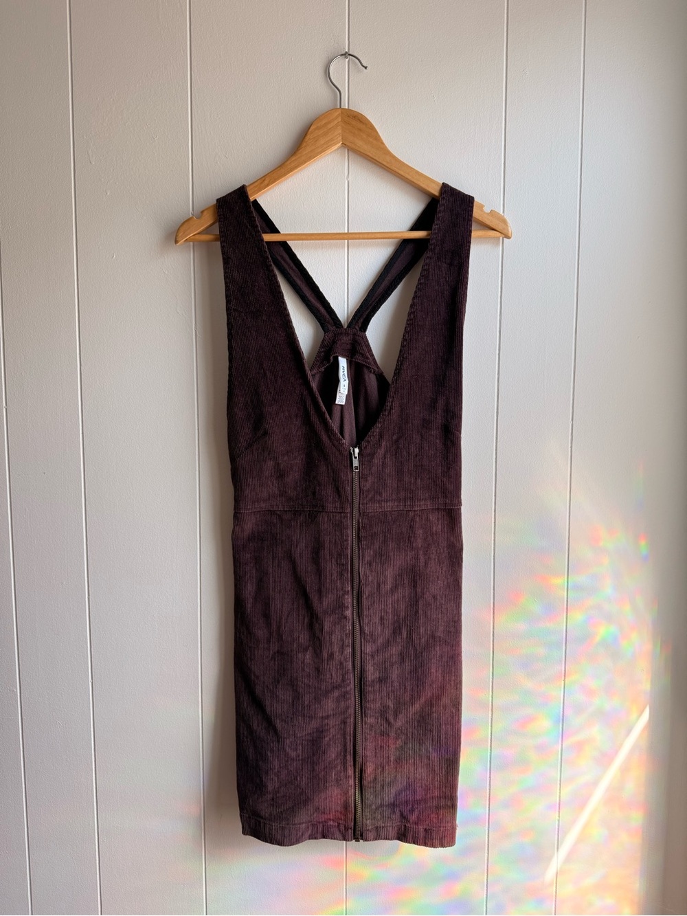 Mauve Corduroy Pinafore Dress